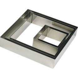 Boîte avec 4 découpoirs mannele inox assortis Patisse