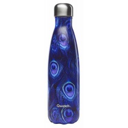 Bouteille isotherme paon bleu 50 cl