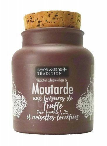 Moutarde brisures de truffe noire 130g - Savor et Sens