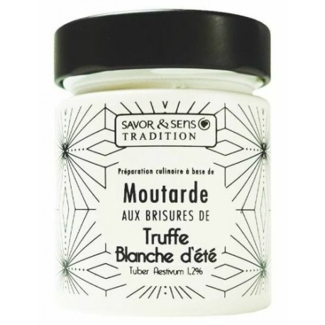 Moutarde aux brisures de truffe blanche Tuber aestivum