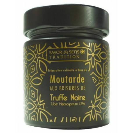 Moutarde aux brisures de truffe noire Tuber melanosporum