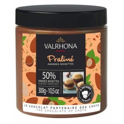 Pâte de praliné Valrhona amande noisette 50% 300 g