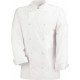 Veste blanche polycoton m. longues t4