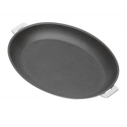 Poêle ovale inox antiadhésive Mutine amovible 35 x 28 cm
