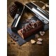 Gouttière à bûche ronde fine démontable 30 cm