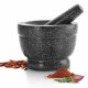 Mortier et pilon granit 12 cm