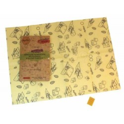 Emballage à la cire d'abeille graphik taille XL