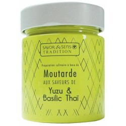 Moutarde saveur yuzu et basilic Thaï