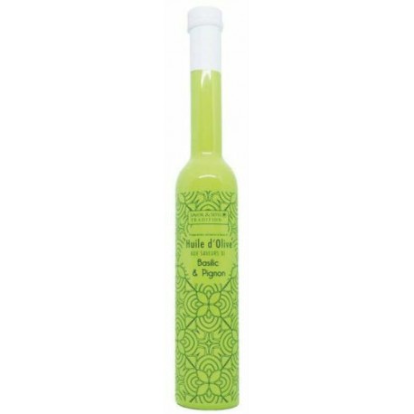 Huile d'olive saveur basilic pignon 20 cl