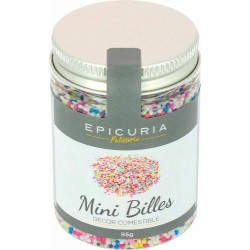 Mini billes sucre arc en ciel Epicuria 95 g