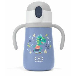 Bouteille iso enfant bleue dino