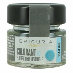 Colorant poudre hydrosoluble bleu ciel Epicuria 8g