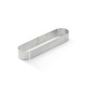 Cercle Oblong perforé inox 14,5 x 3,5 x 2 cm