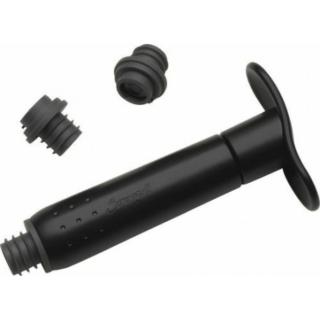 Pompe à vin + 3 bouchons Le Creuset