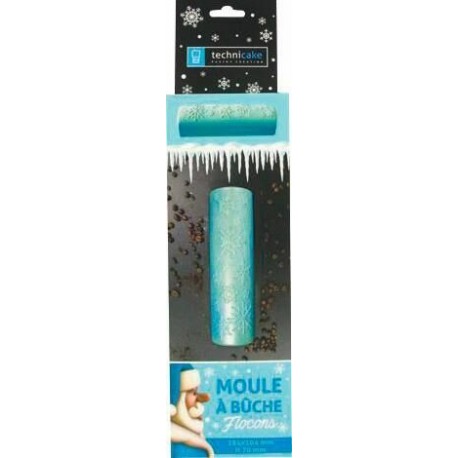 Moule à bûche flocons pvc