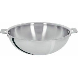 Wok inox Cristel Casteline 28 cm poignée amovible