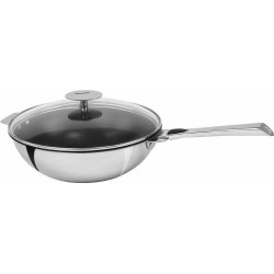 Wok inox antiadhérent amovible Casteline ø 28 cm