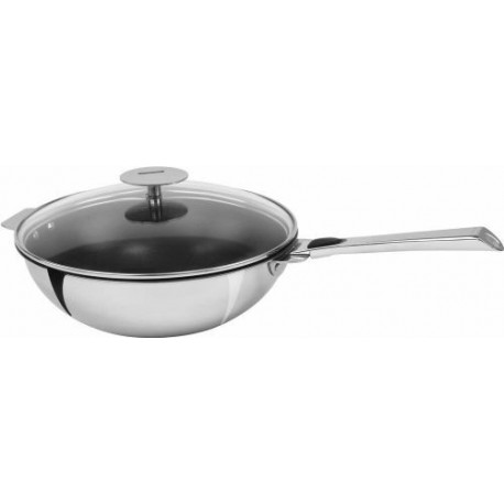 Wok inox antiadhérent amovible Casteline ø 28 cm