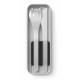 Couverts nomade inox noir