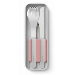 Couverts nomade inox rose flamingo