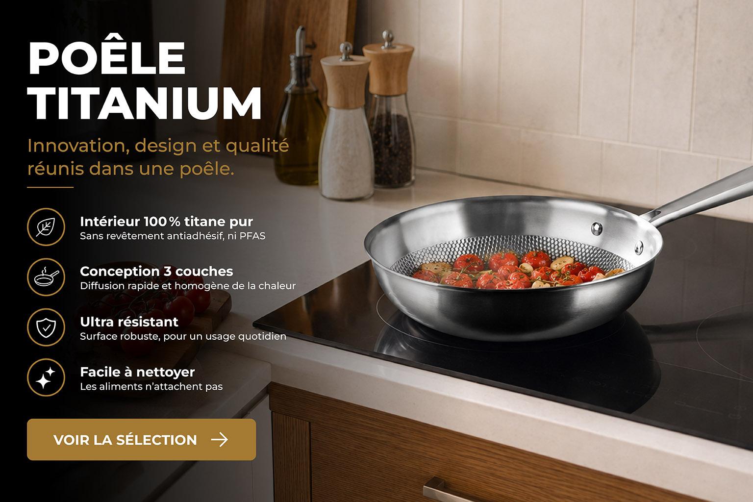 Po&ecirc;le en titane