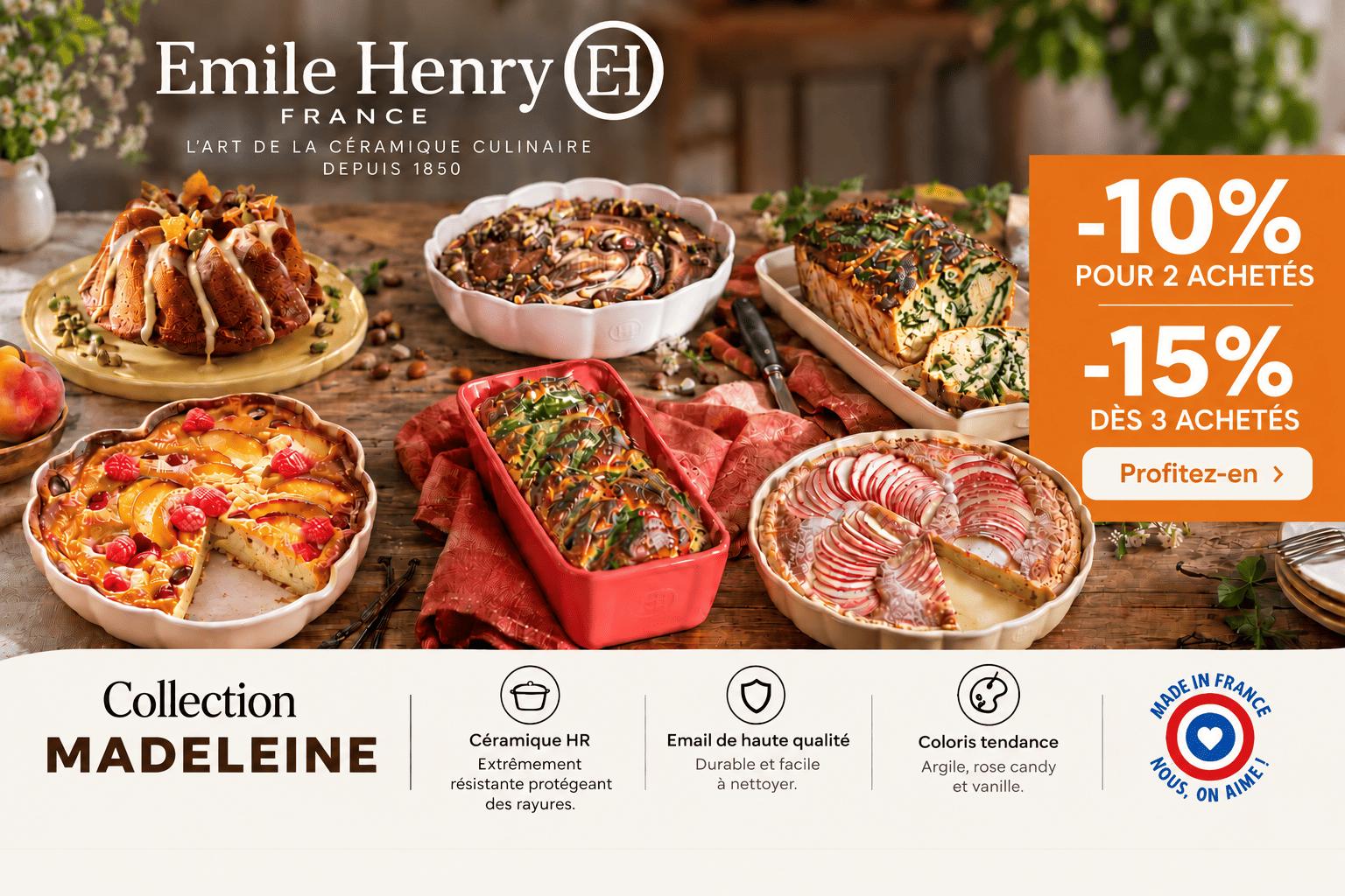 offre emile henry madeleine