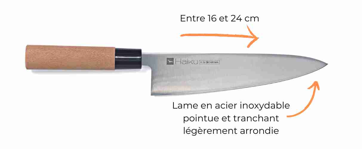 caractéristiques du couteau de chef