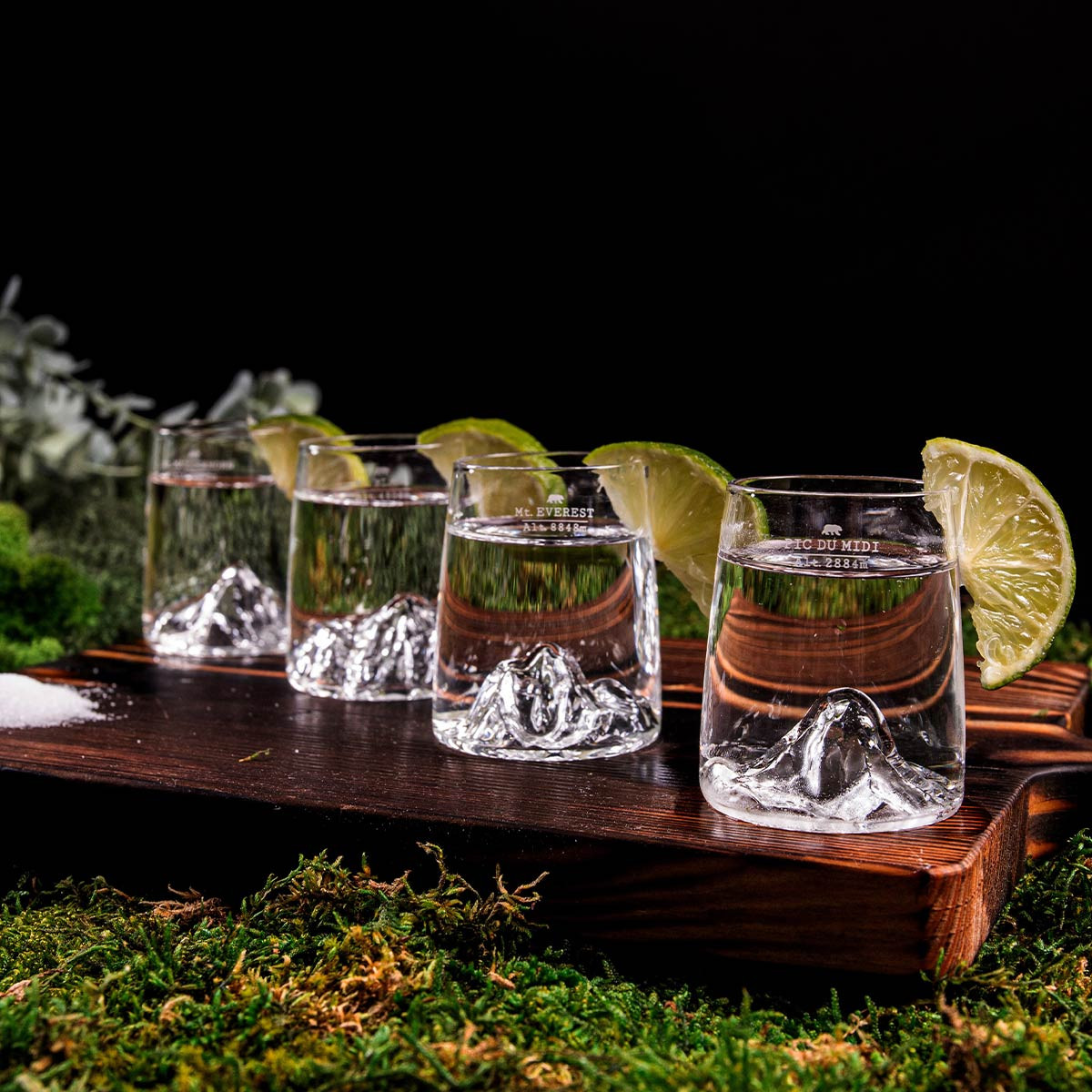 Verres &agrave; shot Topographic