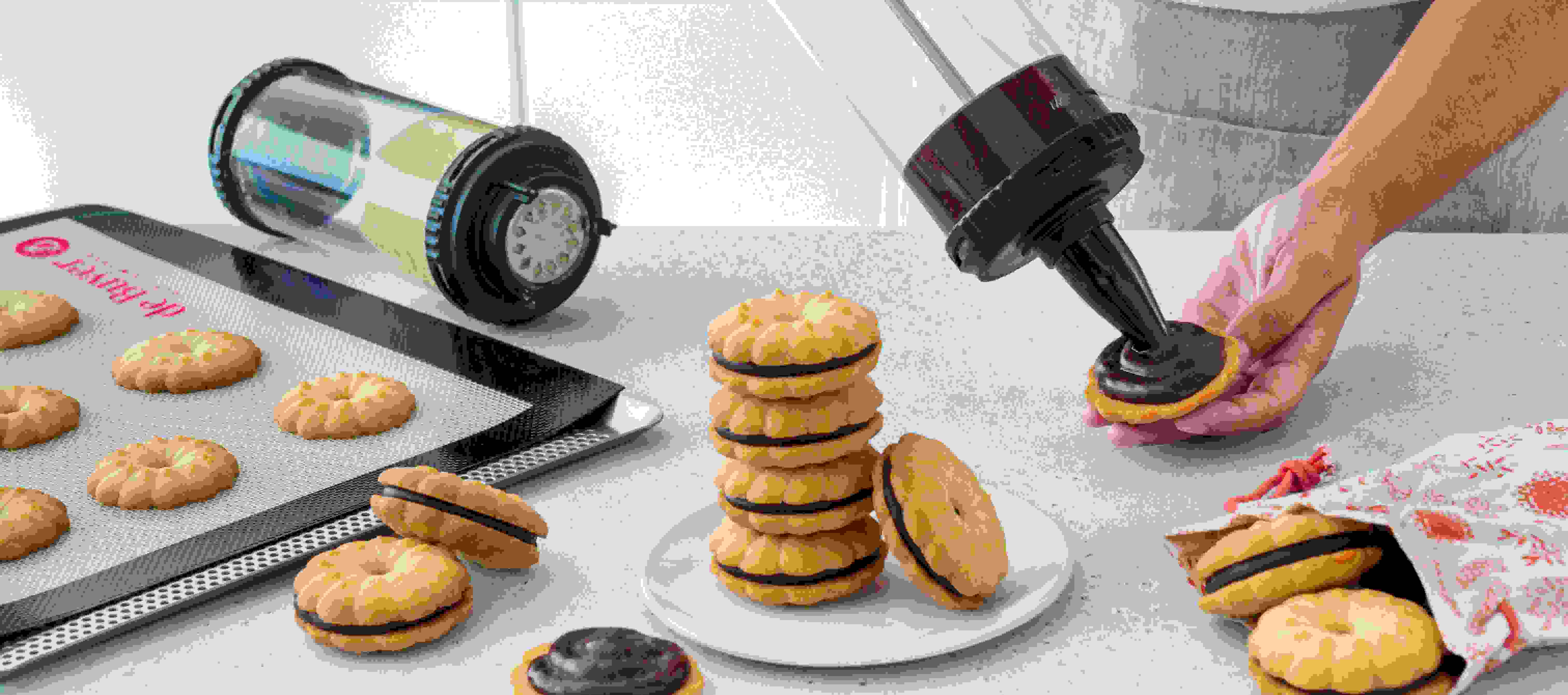 Sablés fourrés au chocolat