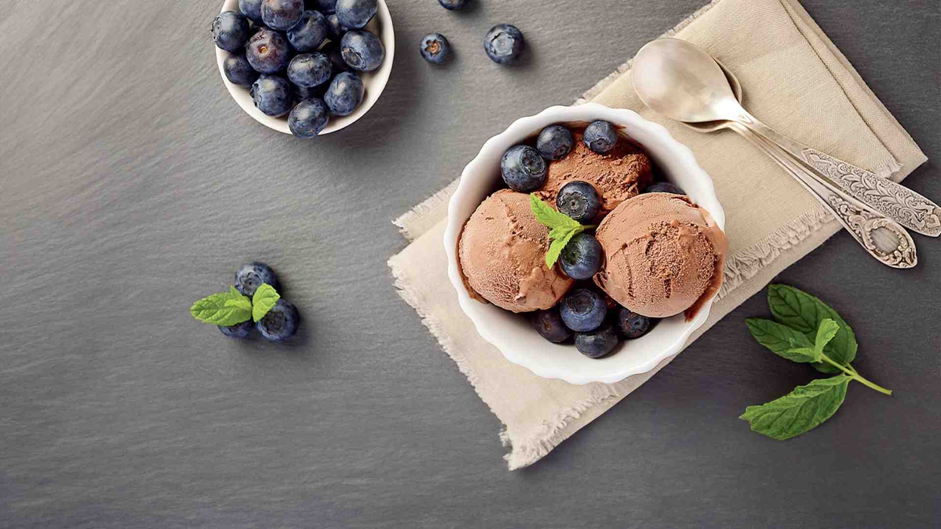 Glace au chocolat noir