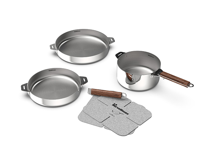 Kit poele et casserole La Merveilleuse kit poele et casserole