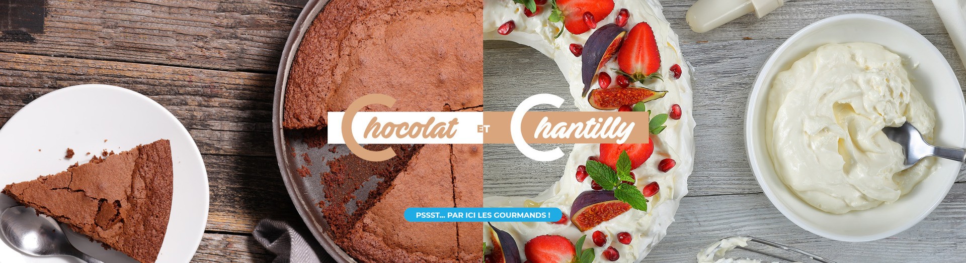 Découvrez notre sélection d'article pour vos desserts à base de chocolat et de chantilly : fèves Valrhona, moules pâtissiers, tempéreuse, siphon, Maryse, batteur et bien plus encore !