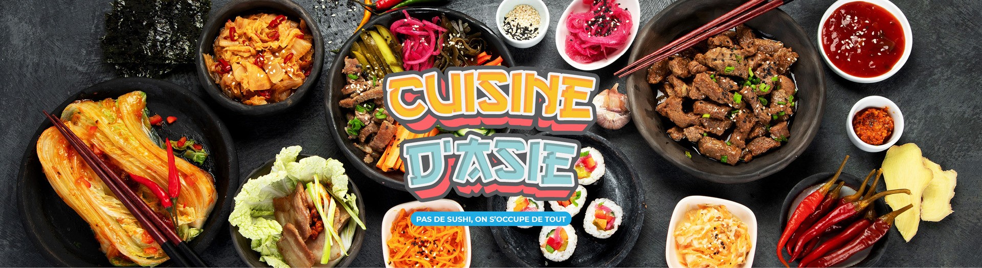 Retrouvez notre sélection d'article pour vos sushis, ravioli, découpe, cuisson vapeur, épices...