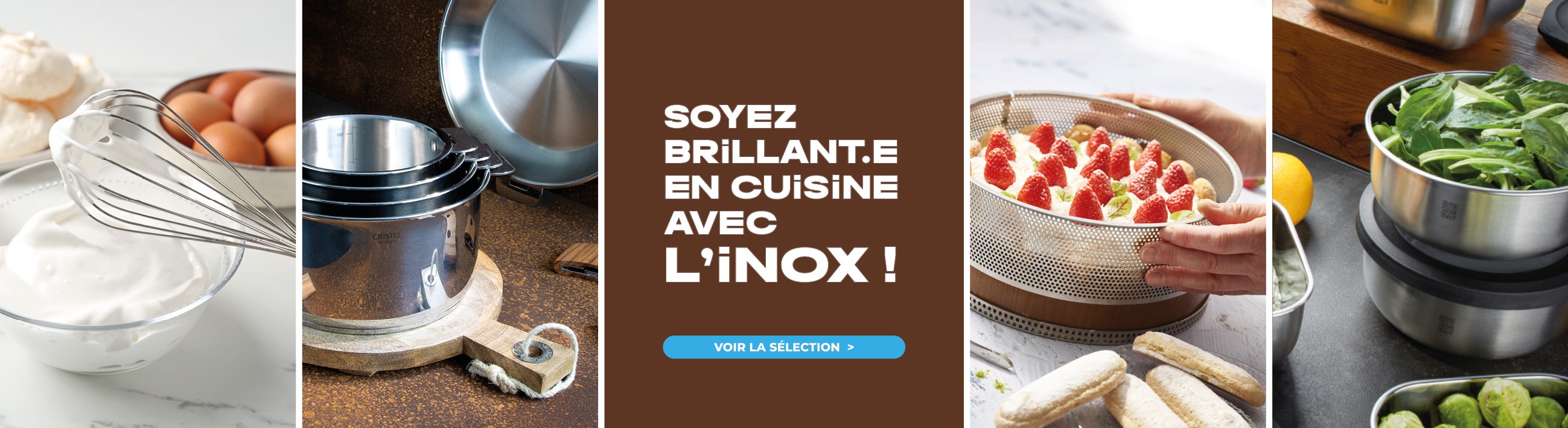 Soyez brillant.e en cuisine avec l'inox !