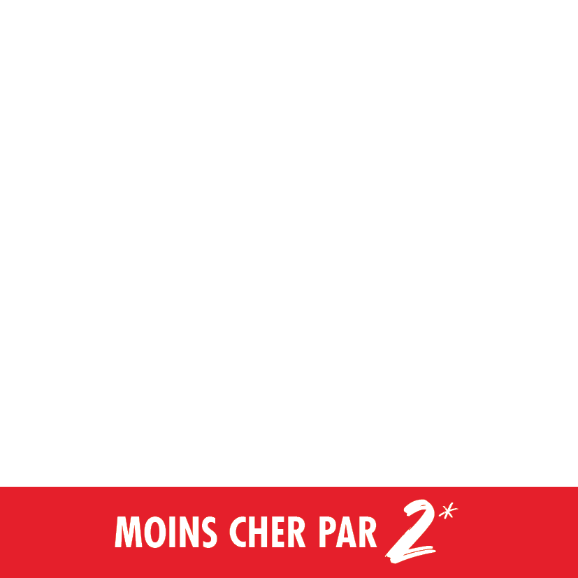 Moins cher par 2 !